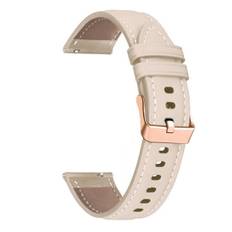 Læder Smart Watch Armbånd Til HUAWEI WATCH GT 4 41mm/Garmin Venu 3S/Venu 2S Armbånd Rose Gold Spænde 18mm Armbånd Armbånd Læder Abrikos Leather Apricot 18mm Venu 3S