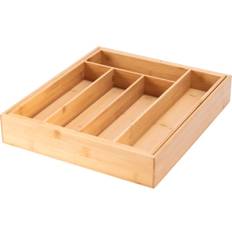 Besticklåda CENTA flexibel bambu BxDxH 33,3-53,3 x 38,4 x 6,5 cm