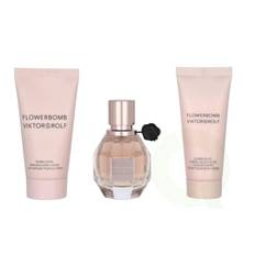 Viktor &amp; Rolf Flowerbomb Giftset 120 ml Edp Spray 30ml/Body Lotion 50ml/ Body Cream 40ml