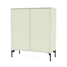 Montana - COVER - Med sorte ben - Reol - Pomelo - H 69.6 CM / W 69.6 CM / D 30 CM
