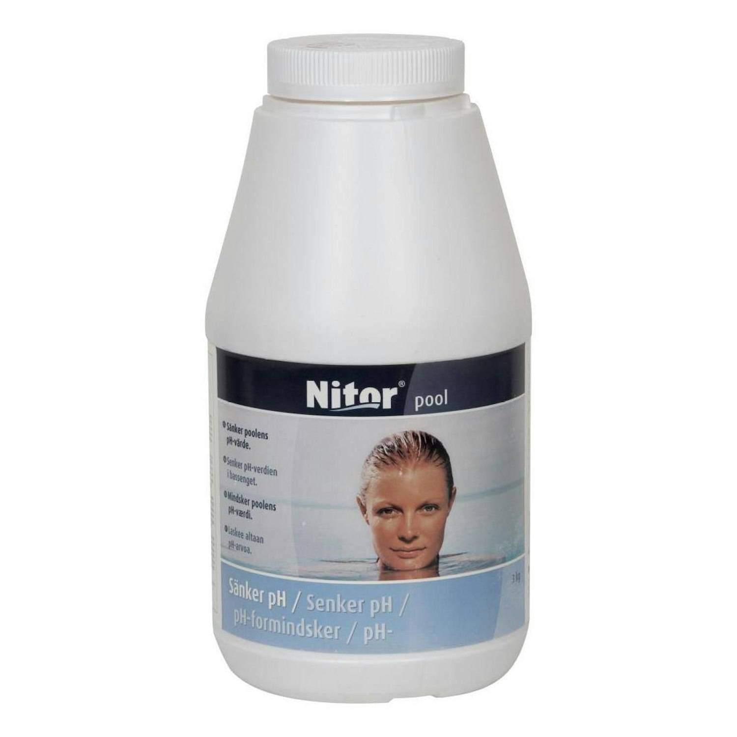 pH-Reglering Fixor by Nitor Pulver Poolkemi för Spabad & Pool 3 kg
