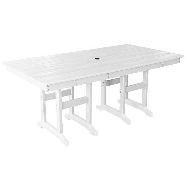 Homeville Havebord komposit hvid 90x180x75 cm