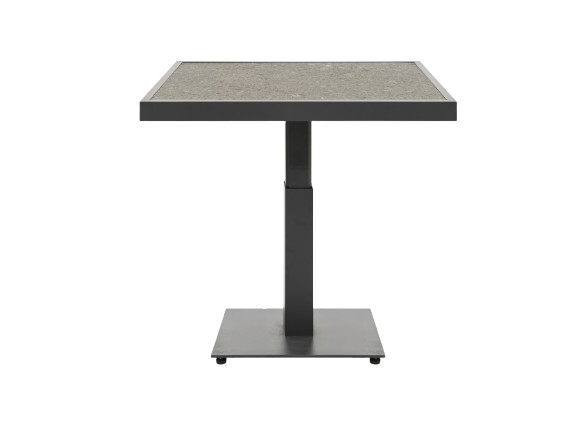 Scale soffbord höj- och sänkbart 85x85 H49-73 cm - antracit/dark keram