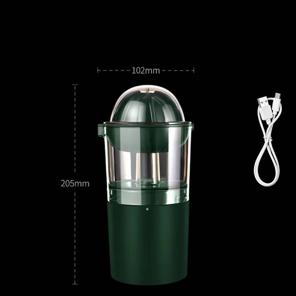 Portable Blender Electric Orange Press Mini Fruit Juicer Manual Juicer Cup Wireless Portable Juicer Bucket Juicer Kitchen Gadgets - Green / USB