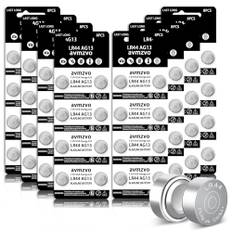 LR44 Knopfzelle Batterien LR 44 Batterie AG13 Knopfzellen (64 Stück) Ohne Quecksilber,1.5V,357/357A/L1154/A76/GPA76【3 Jahre LagerGarantie】 (LR44-8-64)