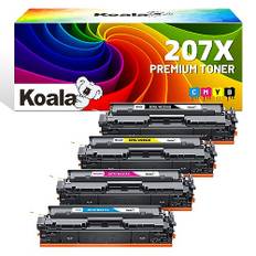 Koala 207X Kompatibel Tonerkartusche als Ersatz HP 207A 207X Multipack W2210X W2211X W2212X W2213X für Color Laserjet Pro MFP M283fdw M255dw M282nw M283fdn M255nw Drucker - Schwarz Cyan Gelb Magenta