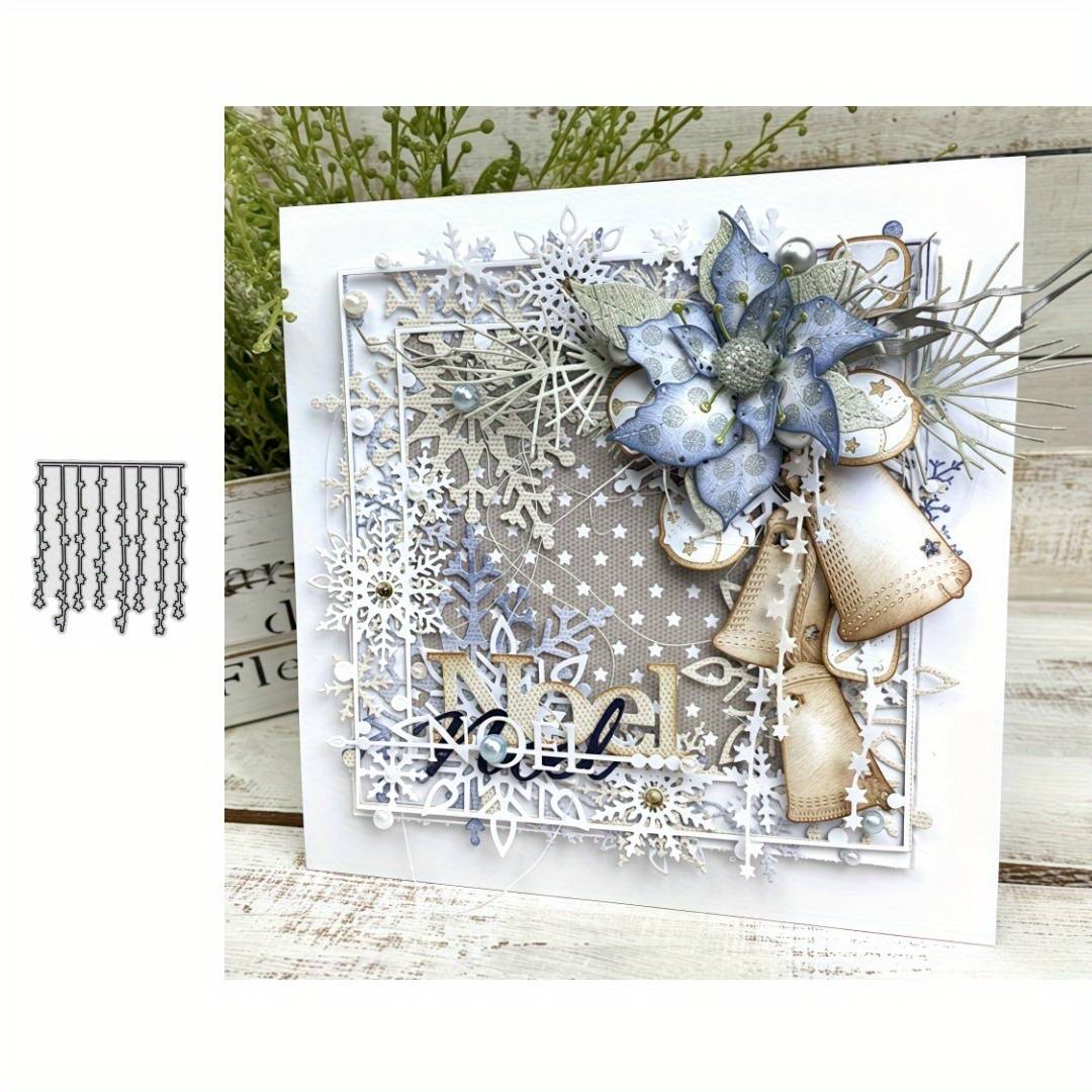 Starry Sky Curtains Metal Cutting Dies for DIY Scrapbooking Card Making Stencils Embossing Craft Decoration