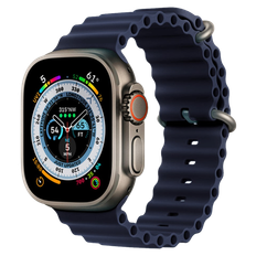 Apple Watch 44mm Silikone Rem Mørkeblå til Serie 4/5/6