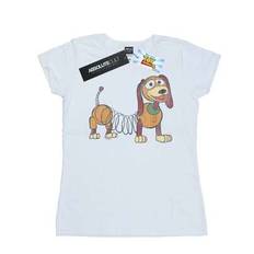 Dam/dam Toy Story 4 Slinky Pose bomullströja (vit) - Vitt (L,M,S,XL,XXL)