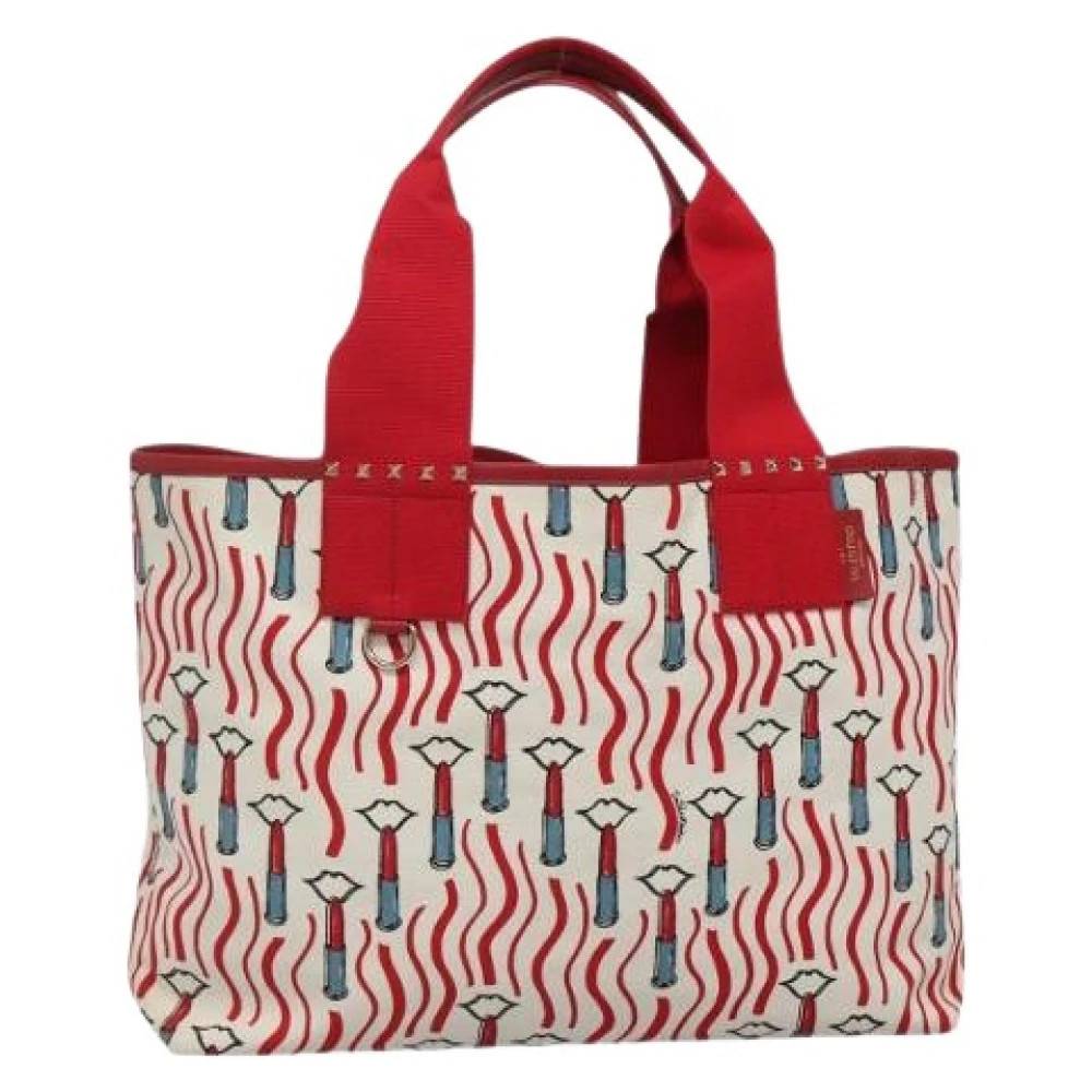Valentino Vintage Pre-owned canvas håndtasker - Vintage - Dame - Flerfarvet - ONE SIZE - Tyl