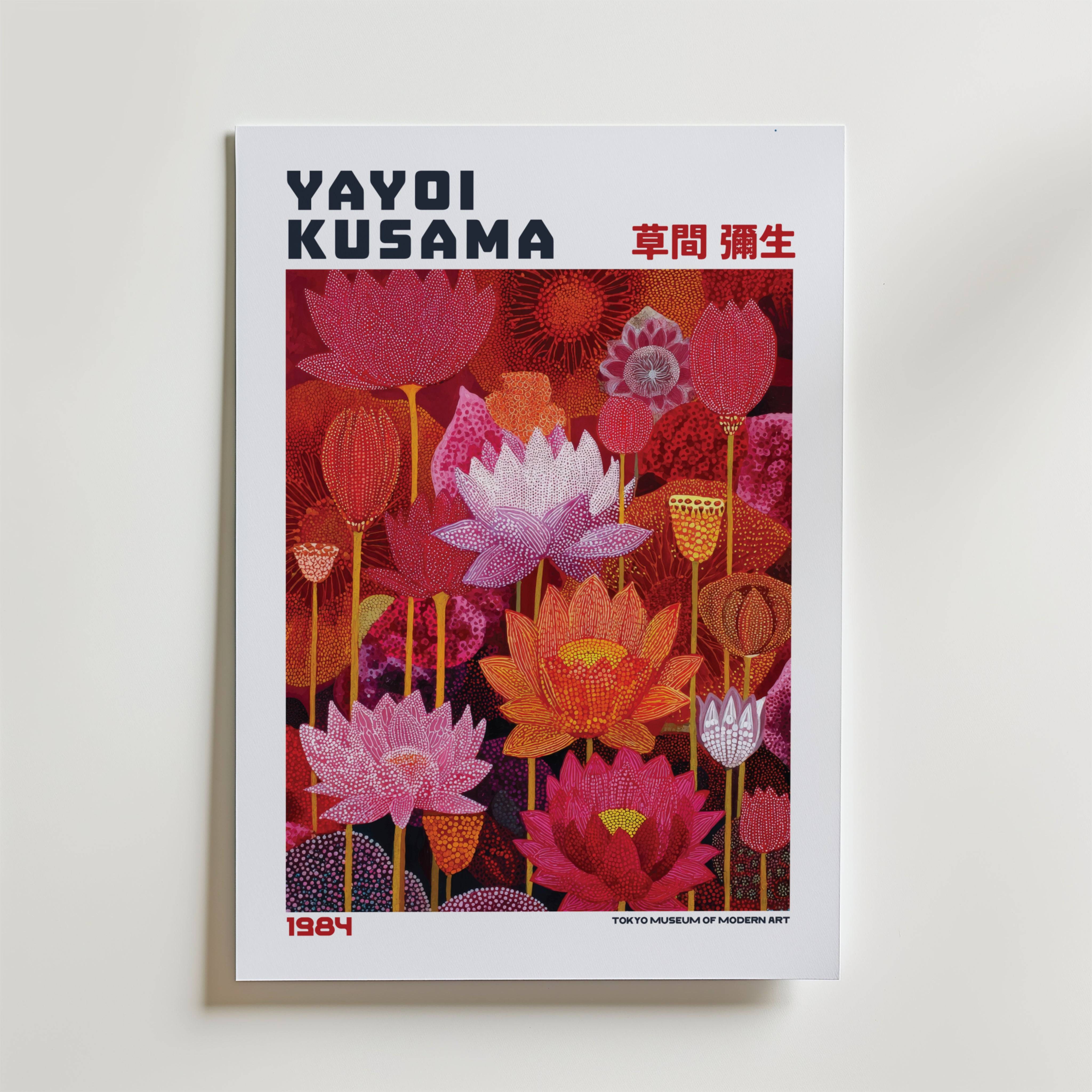 Yayoi Kusama Blooming Garden 1984 Poster - Fine Art Poster 30x40 cm