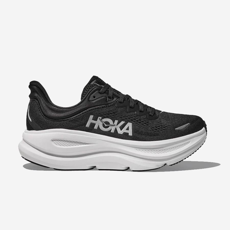 Hoka One One Bondi 9 Wide Herr - 48 - Svart/Vit (48)