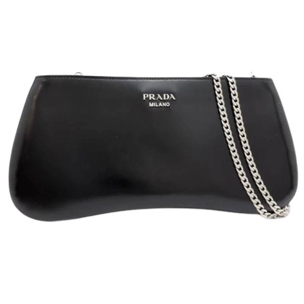 Prada Vintage Pre-owned Vintage Skuldertaske - Vintage - Dame - Sort - ONE SIZE - Uld