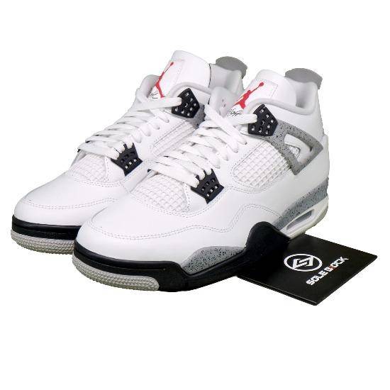 Jordan Air Jordan 4 Retro  White Cement  FV5029-100 Herrstorlekar 44 grå färg/vit