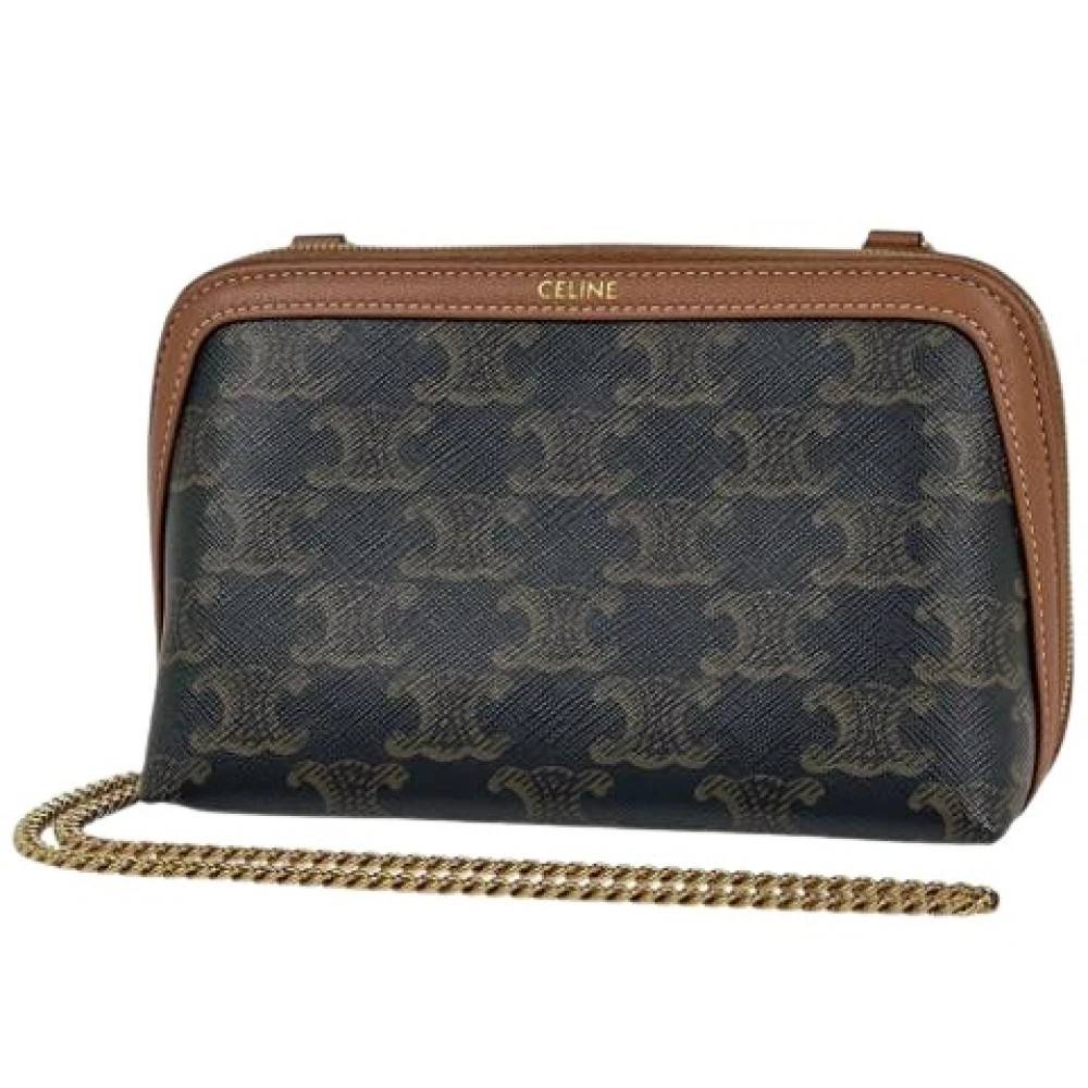 Celine Vintage Pre-owned Vintage Skuldertaske - Vintage - Dame - Brun - ONE SIZE - Uld