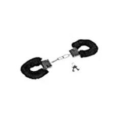 EIS Metall Handschellen mit Schlüssel, Bondage Fesseln Handschellen mit schwarzem Plüsch, Handcuffs zum Fesseln Sexspielzeug für Paare