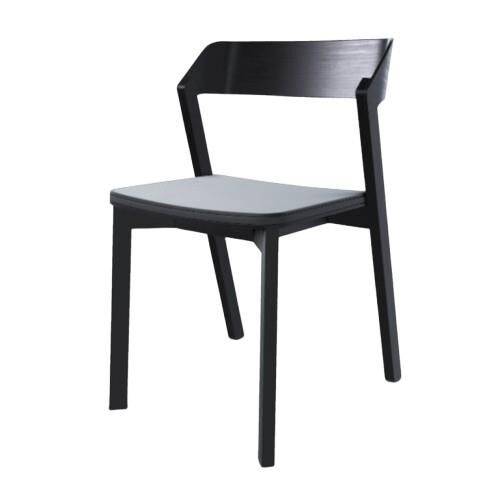 Merano Matstol Med Klädd Sits Svart