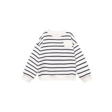 MANGO KIDS Sweatshirt 'HEART' svart / off-white