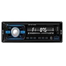 Burulria Bil Färgglada Lampor Radiotillbehör Autoradio Stereomottagare FM Aux 12V In-Dash 1Din Bluetooth MP3 Multimedia Player