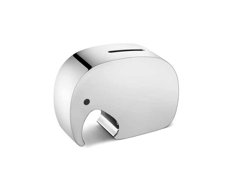 Georg Jensen Sparegris Stor Elefant blank.