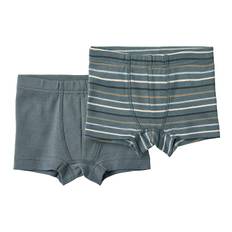 Wheat Boxershorts - 2-pak - Louis - Blue Multi Stripe - Wheat - 5 år (110) - Boxershorts