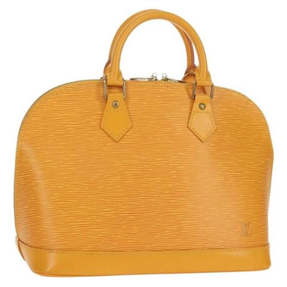 Louis Vuitton Vintage Pre-owned Læder Håndtaske - Vintage - Dame - Gul - ONE SIZE - Læder
