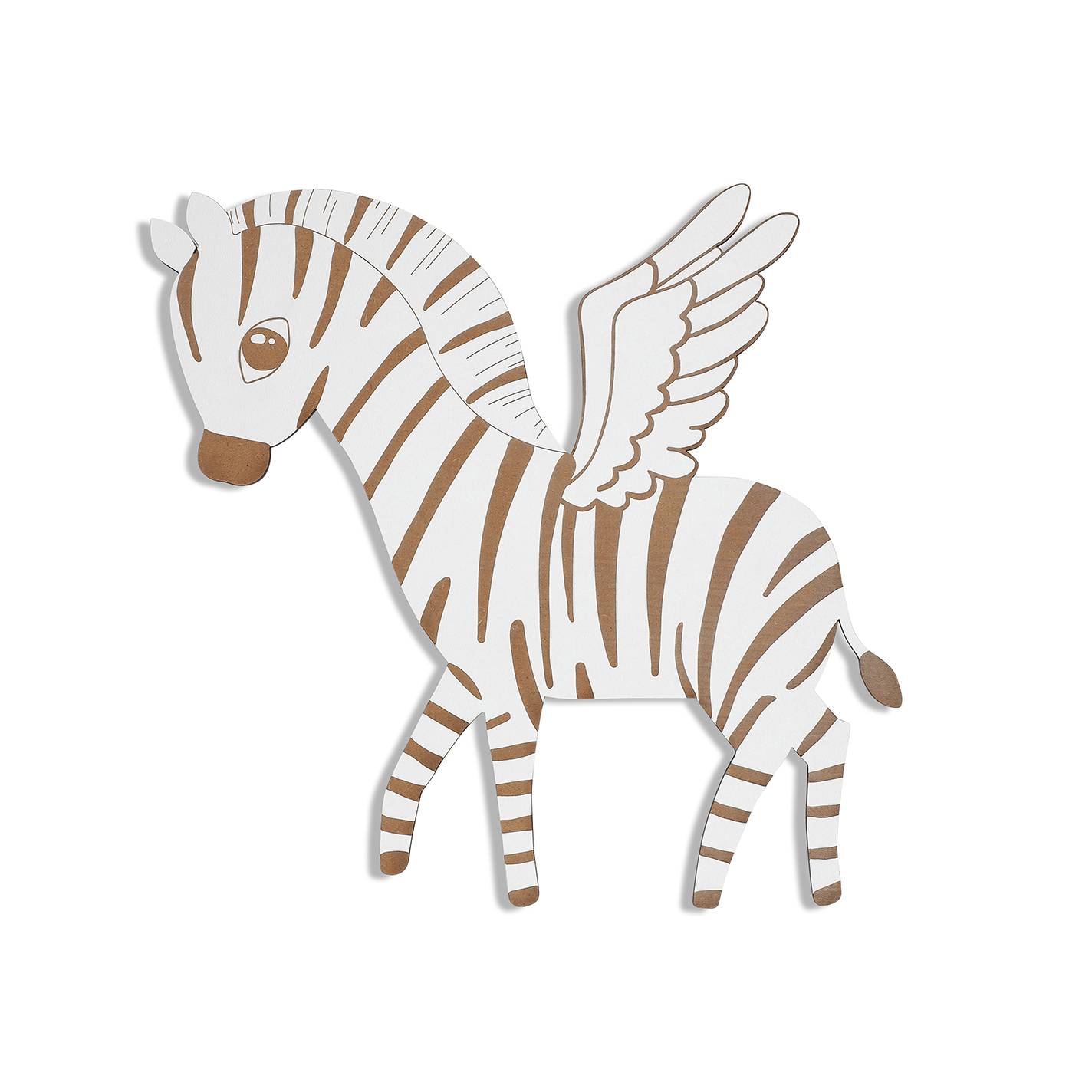 Zebra Touch Lampe - Hvid