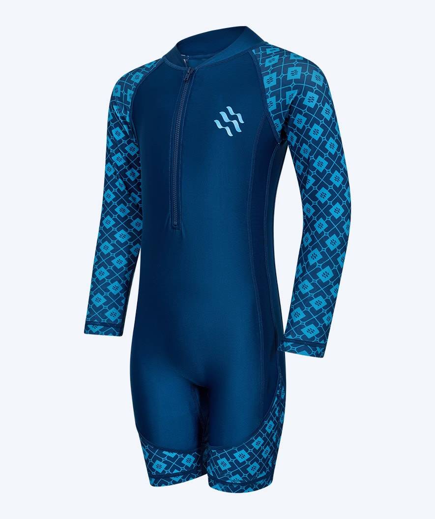 Watery UV dräkt för barn - Athena Långärmad Rashguard - Mörkblå