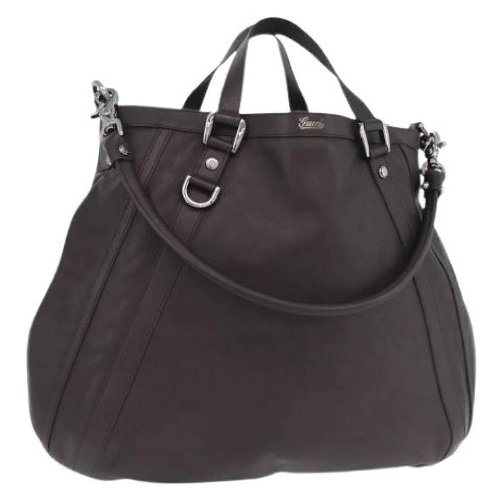 Gucci Vintage Pre-owned Tote Bag - Vintage - Dame - Brun - ONE SIZE - Uld