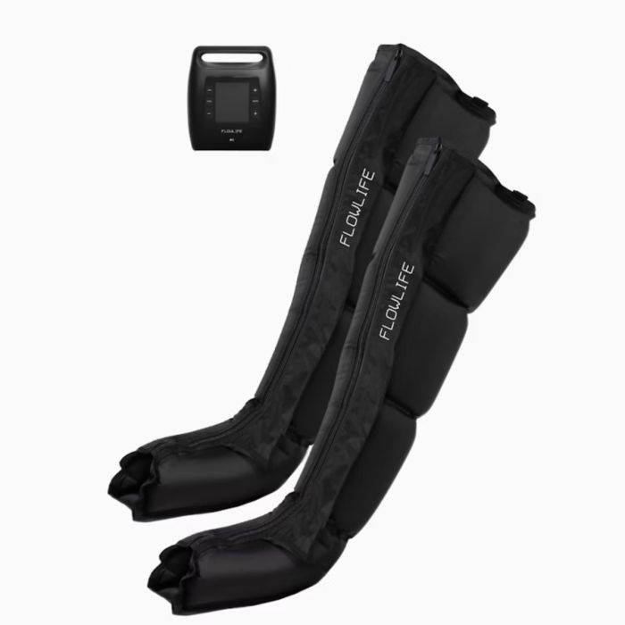 Flowlife Flowpression Boots Pro+ Massage Svart Storlek S för optimal återhämtning och välbefinnande