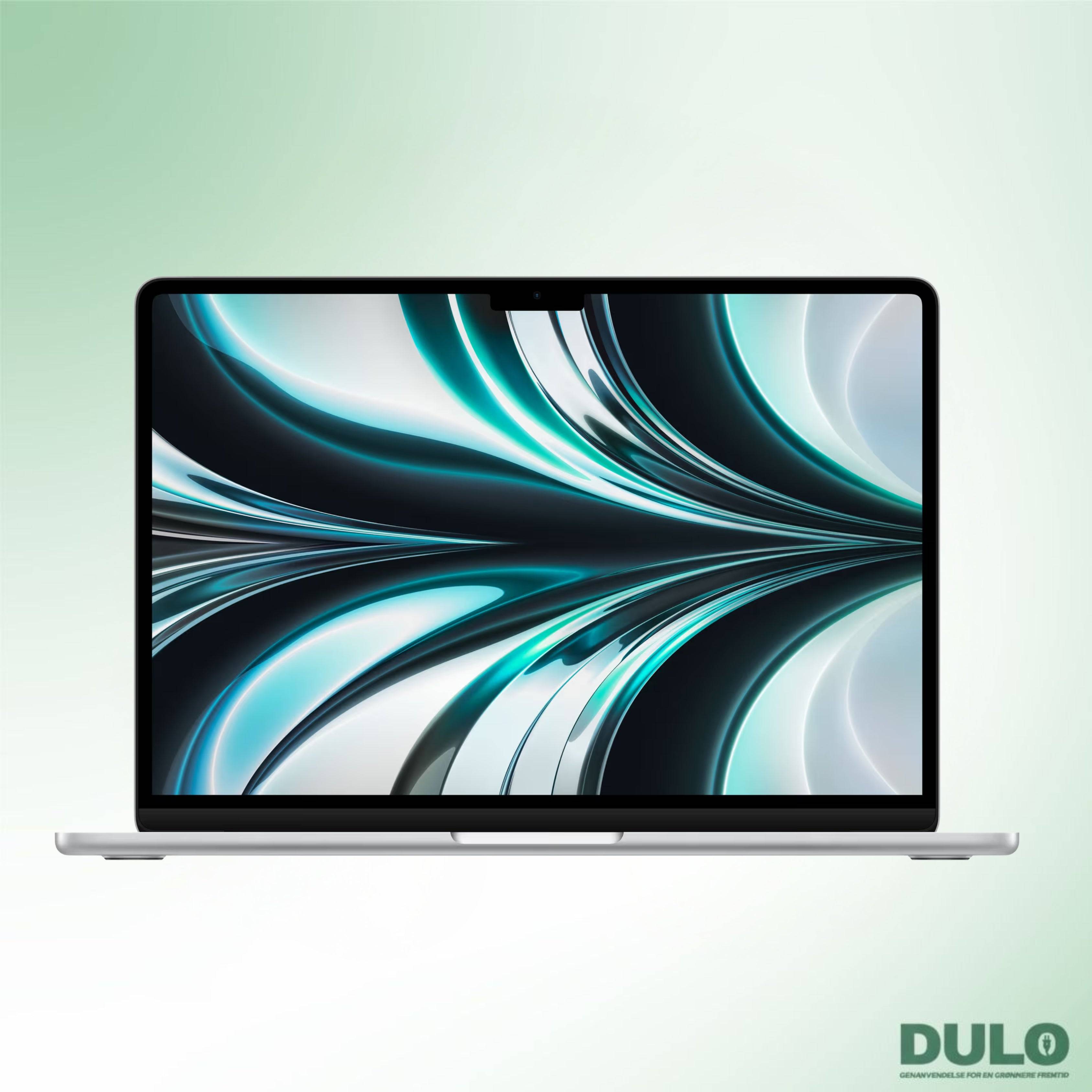 Macbook Air 13,6'', M2, 2022 (A2681) - Flot / 256 GB SSD 16GB RAM / Sølv