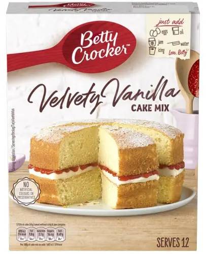 Betty Crocker Velvety Vanilla Cake Bakmix 425g
