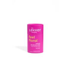 The Lekker Company - Lekker Deodorant Stick - Feel Floral / Lavender, 40g