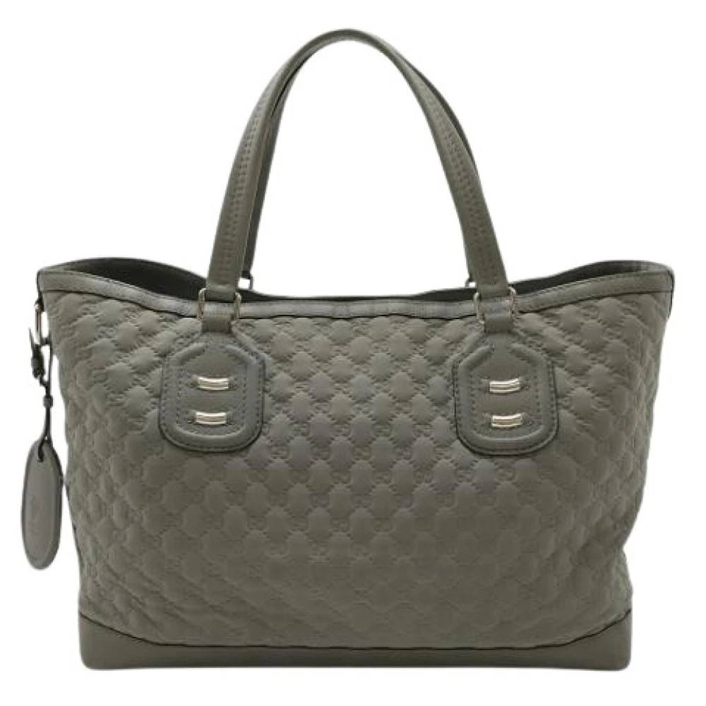 Gucci Vintage Pre-owned Nylon Tote Bag - Vintage - Dame - Grå - ONE SIZE - Nylon