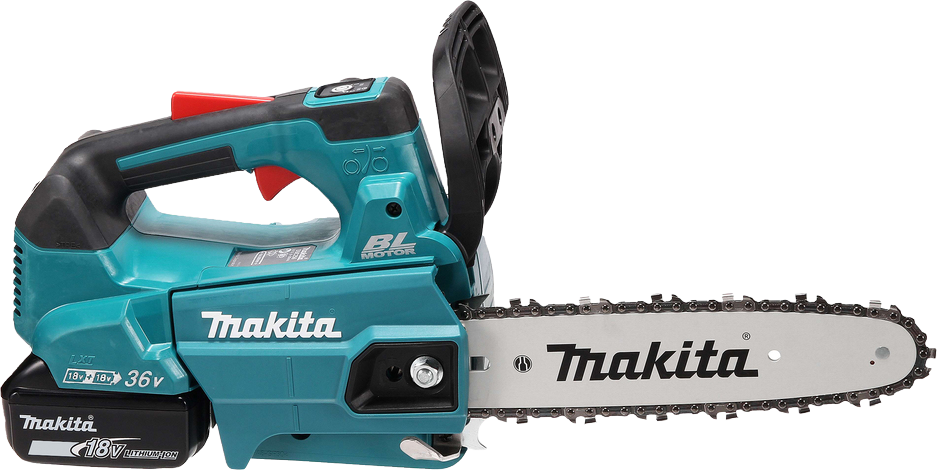 Makita kædesav 2x18v li-ion duc256z u/den kku og lader 250mm