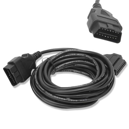 16,4 Fot OBD-II OBD2 16-polig Bil Hane Till Hona Förlängningskabel | 16-polig Diagnostisk Förlängningssladdadapter, diagnostisk kabel för OBD2 bildiagnosverktyg