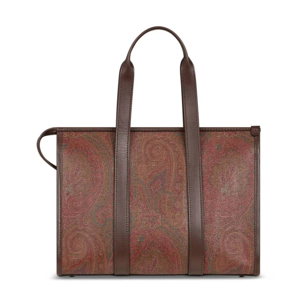 Etro - Clutch Handle Bauletto Marrone Väskor - Dam - ONE Size - Läder