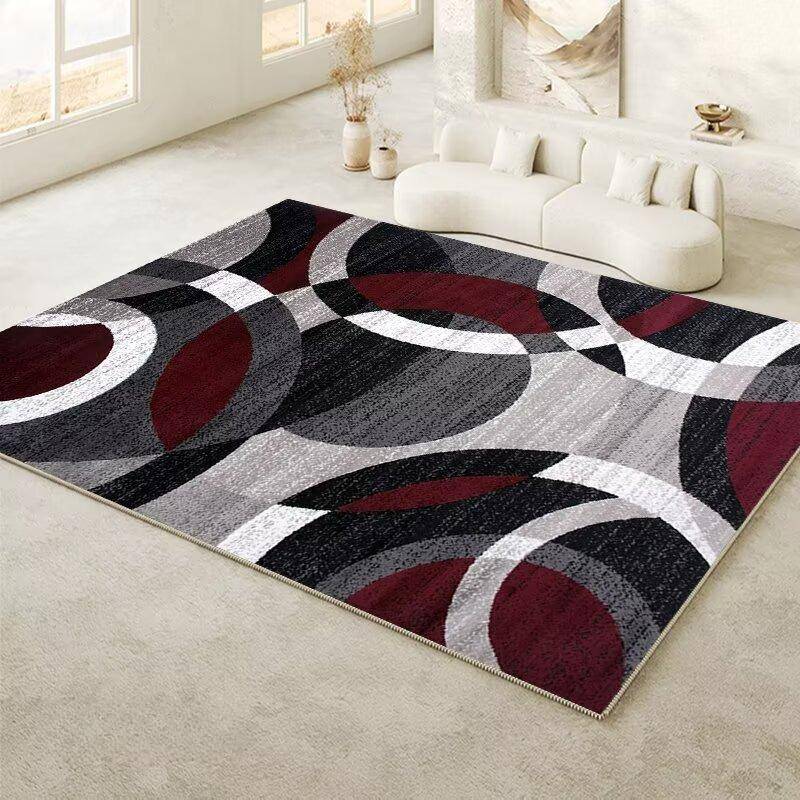 Modern Geometric Large Area Carpets for Living Room Simple Style Soft Washable Home Rug Bedroom Tatami Non-slip Baby Mat Flannel 60*90cm