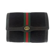 Gucci Vintage, Pre-owned, Dam, ONE Size, Mocka, Pre-owned Mocka kuvertvskor