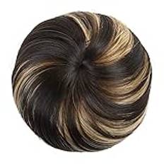 Falskt hår Bullar Syntetiska Chignon-hårstycken for kvinnor Gril Lady Syntetfiberhårförlängning Chignon Munkbulle Peruk Hårstycke Updo Clip in Balett Falsk bulle (Color : 106)