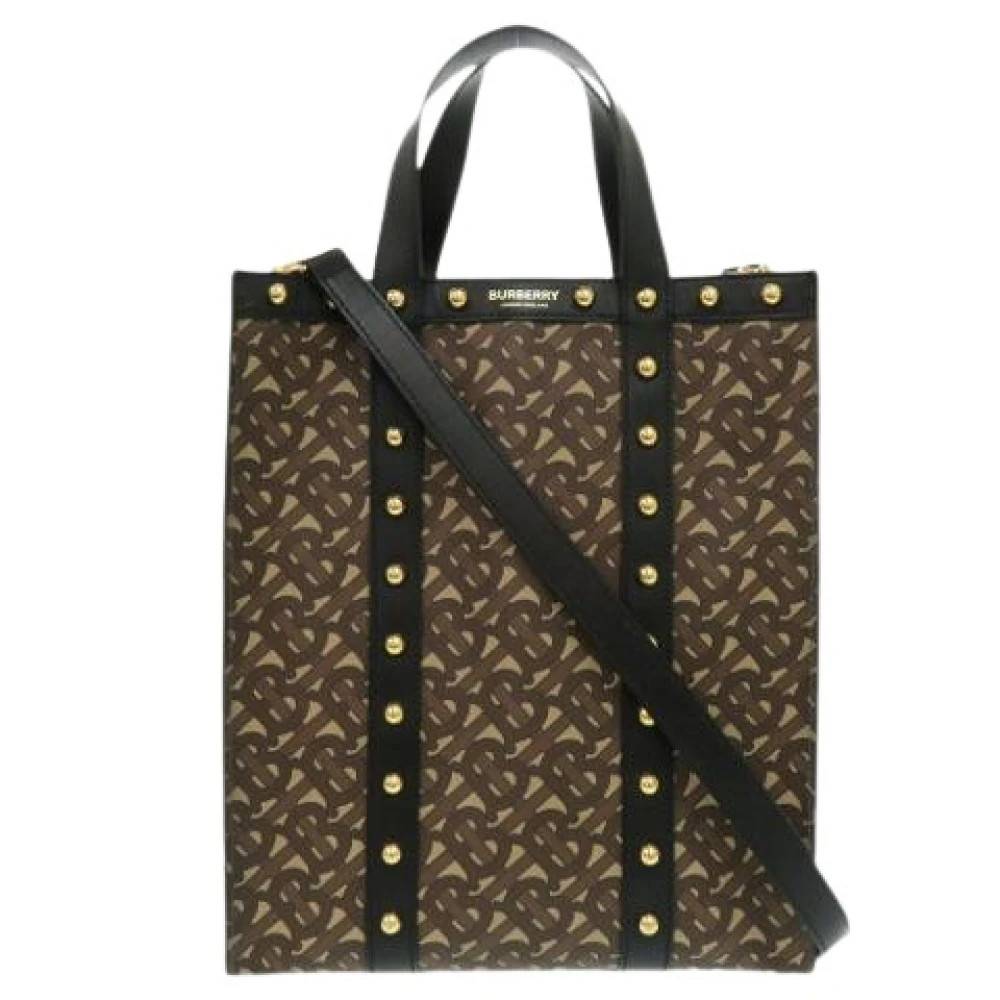 Burberry Vintage Pre-owned Plastic Skuldertaske - Vintage - Dame - Brun - ONE SIZE - Uld