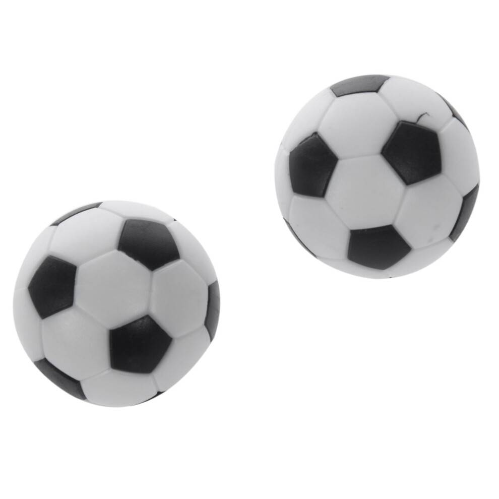5x Plastic 32mm Soccer Indoor Table Football Replace Black+white