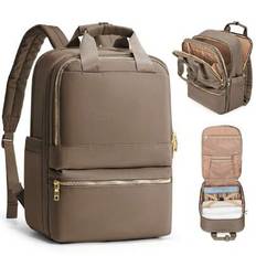 Travel Backpack For Men, Carry On Backpack As Personal Item Airline Approved, 14/15.6 Inch Anti Theft Laptop Backpack Carry On Backpack For Airplane W - Khaki