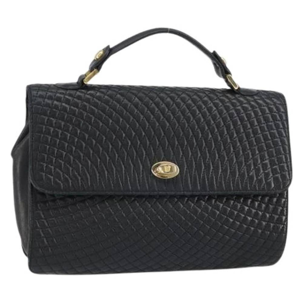 Bally Pre-owned Pre-owned Håndtaske - Vintage - Dame - Sort - ONE SIZE - Uld