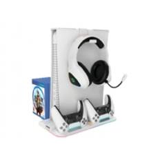 Canyon CS-5, PS5 Charger stand, with RGB light, 315*185*28mm, with 23CM+0.5cm cable, 47510g, White