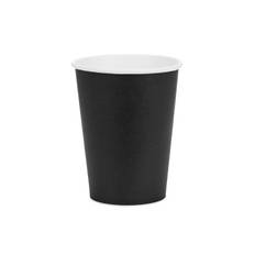 6 stk. Papkrus Sort 250 ml – Praktisk og stilfuld løsning til fest, picnic og fødselsdag