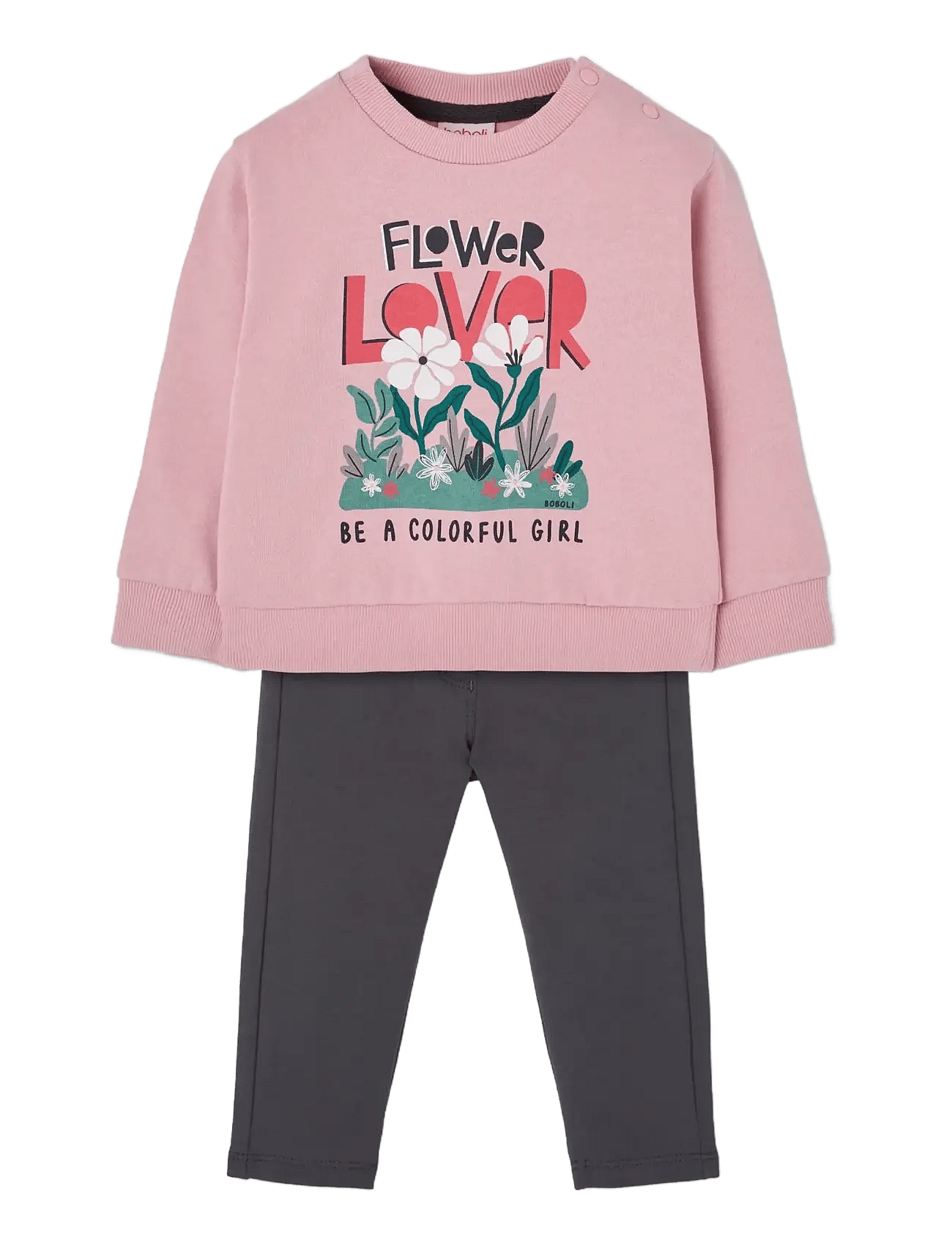 BOBOLI Set Knit For Girl -Bci | Pink | 140