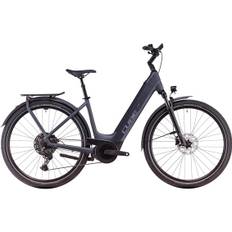 Touring Hybrid Pro 625 Easy-Entry Electric Hybrid Bike - Metallic Grey/Chrome (2025)