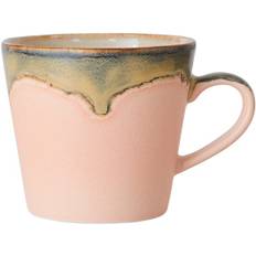 HK Living 70s Ceramics Cappuccino mug Blossom - NO_SIZE Muggar Med Öra Från Magasin - Rose/beige (NO_SIZE)