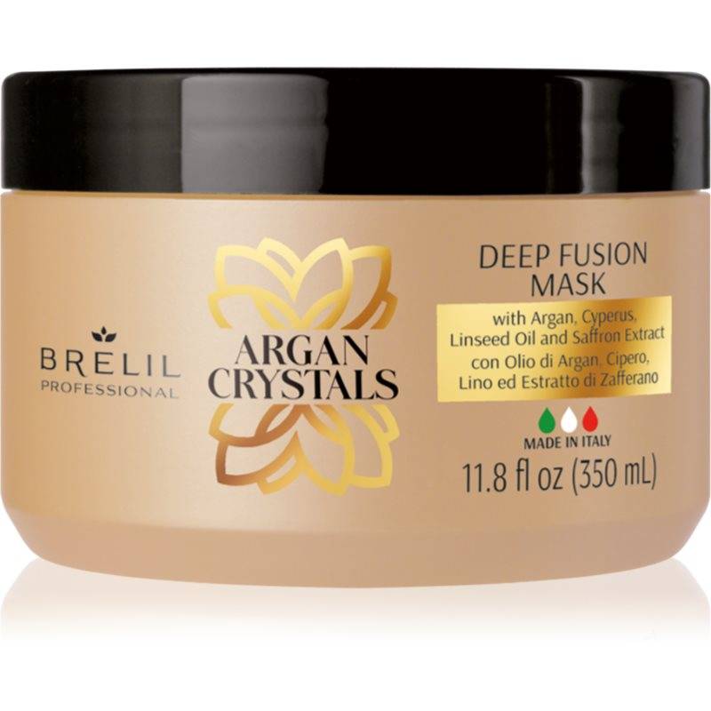 Brelil Professional Cristalli di Argan Deep Fusion Mask Återfuktande mask Med arganolja 350 ml